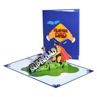 Cartes de vœux 3D pop-up uniques, écologiques, créatives et modernes pour la remise des diplômes, avec enveloppe et papier couché pour notes