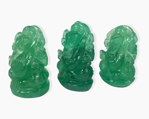 Ganesha-tallado a mano de fluorita Natural, tallado a mano de Ganesha, Señor Ganesha Idol en cristales y piedras preciosas, Chakra Reiki - Product Image 5