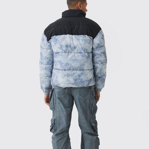 Chaqueta Acolchada para Hombre al por Mayor, Personalizada OEM, con Cuello Alto de Lona, Transpirable, para Invierno, Diseño Impreso, Colores y Logotipo Personalizados - Product Image 1