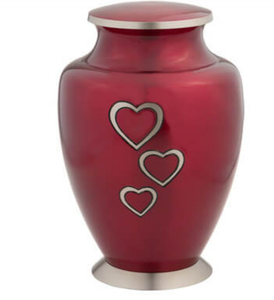 Coeurs d'amour américains Urne funéraire en laiton Décoration commémorative Métal Bois Céramique Papier Bambou Marbre-Divers Disponibles Adulte - Product Image 1