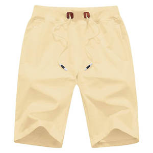 กางเกงขาสั้นออกกำลังกายผู้ชาย ผ้าฝ้าย 100% สไตล์ลำลอง สำหรับวิ่ง ฟิตเนส หรือเล่นกีฬา  แบบเรียบ  สามารถสั่งทำได้ - Product Image 1