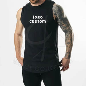 100% coton Gym débardeurs respirant et meilleure couleur personnalisé imprimé Logo tricoté débardeur intérieur sous chemise - Product Image 3