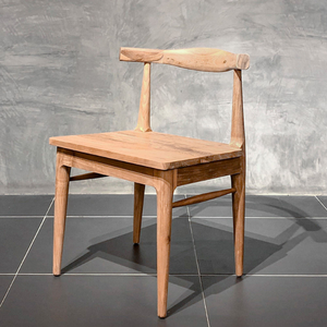 เก้าอี้รับประทานอาหารไม้สักแข็งราคาไม่แพงสำหรับคาเฟ่โรงแรมรีสอร์ทสะดวกสบายและทันสมัย - Product Image 2