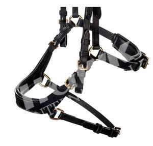 Vente en gros de dernier modèle Bride de cheval en cuir noir avec casque anatomique en strass Couture fantaisie Équitation Prix compétitif - Product Image 4
