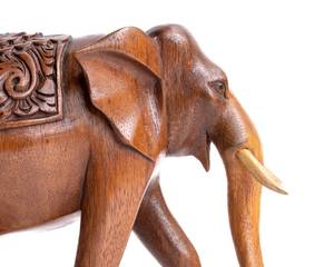 Handmade Wooden Elephant Statue <b>Wood</b> <b>Carving</b> Figurine Small <b>Animal</b> Sculpture Modern Home Table Decor Ornament Gift Idea - Product Image 5