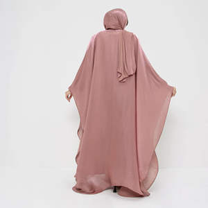 Abaya de lino súper sedoso para mujer, vestido musulmán bordado de manga larga, abierto, antiarrugas, transpirable, elegante, turco, hecho a medida - Product Image 5