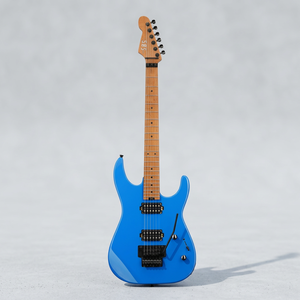 Guitarra Eléctrica de Cuerpo Sólido, Cuerpo de Aliso, Mástil de Arce Flameado Tostado, Trastes Jumbo de Acero Inoxidable, Trémolo Floyd Rose, Pastillas de Diseño Estadounidense - Product Image 1