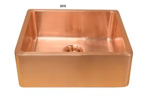 Delantal de diseñador Fregadero de lavado de cobre de cocina de un solo cuenco - Product Image 2