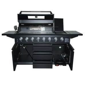 Cuisine extérieure Hyxion avec revêtement en poudre noire, barbecue à <span class=keywords><strong>gaz</strong></span> 6B - Product Image 4