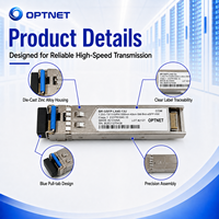 Module émetteur-récepteur optique 1.25G BiDi SFP 1310nm TX 1550nm RX LC SMF 40km pour réseau d'accès Ethernet Gigabit