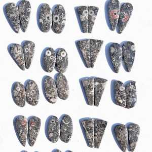 Natural Cirinold Pair Cabochon Lot Wholesale Unique Gemstone for Jewelry Making - Product Image 1