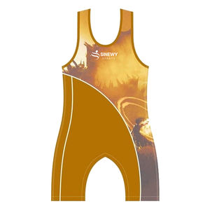 Maillot de lutte Grand uniforme de vêtements de sport Meilleur design Oem Vente en gros Combinaison de lutte en spandex pour hommes - Product Image 2