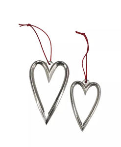 คลาสสิกแขวนรูปหัวใจตกแต่งการใช้งานผลิตภัณฑ์ที่กำหนดเองเงินเสร็จสิ้นของขวัญโลหะที่ดีที่สุดแขวนรายการ - Product Image 3