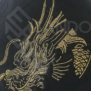 Servicio OEM hecho en alta calidad hombres strass sudadera venta al por mayor strass sudadera último diseño strass sudadera - Product Image 3