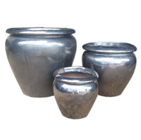 Pots de fleurs et jardinières en céramique émaillée moderne Atlantis vietnamienne, grande taille, haute qualité, bon marché, pour la maison, le jardin et les restaurants.