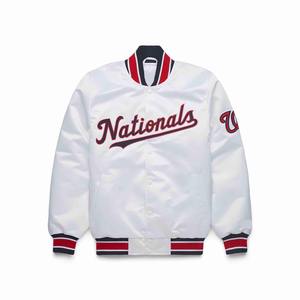 Fashion-Forward Satin Varsity Jacket Equipo personalizado y bordado de marca Envío global rápido - Product Image 5