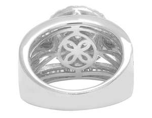 Stylish Moissanite Baguette & Round Diamond Wedding Engagement Band <b>Ring</b> With <b>Iced</b> Out Fancy Luxury Diamond Jewelry for Women - Product Image 6