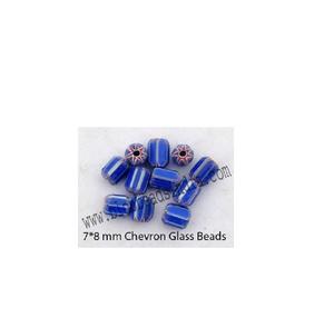 Perles de verre Chevron en plusieurs couleurs pour la fabrication de bijoux DIY Art Designs et projets de décoration artisanale Fournisseur de l'Inde - Product Image 1