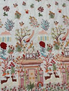 Embroidered Foux Georgette Fabrics Multi Colour Embroidered Work Use Sherwani Lahenga Fabrics Fancy Fabrics Width 54 Fancy Fab - Product Image 2