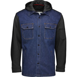Veste en jean classique 2026, streetwear, marque personnalisée, lavage à la pierre, 100% coton, veste longue, veste en jean pour homme - Product Image 3