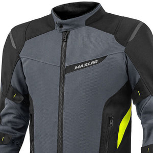 Blouson de moto d'été pour homme homologué CE, respirant avec empiècements en mesh, design imprimé, coupe-vent, doublure imperméable amovible - Product Image 3