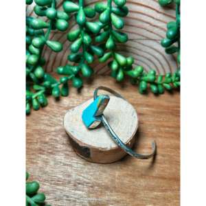 Bracelet manchette tendance Donovan Skeets Kingman en turquoise et argent sterling - Product Image 4
