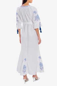 Vestido de verano de alta calidad con manga larga bordada - Product Image 2