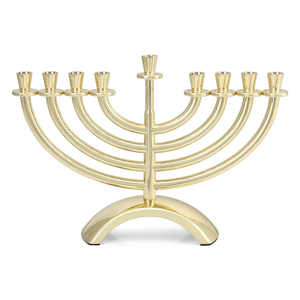 Bougeoir de foudre de conception de finition personnalisée idéal pour la vaisselle articles décoratifs bougeoir de menorah en métal en laiton - Product Image 6