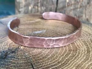 Copper <b>bracelet</b> with intricate engraved traditional motifs for men women perfect daily wear for <b>health</b> wellness benefits - Product Image 3
