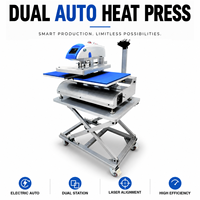 Nouvelle Génération Presse à Chaud Électrique Automatique Grand Format Double Station pour Sublimation et Transfert sur T-Shirts