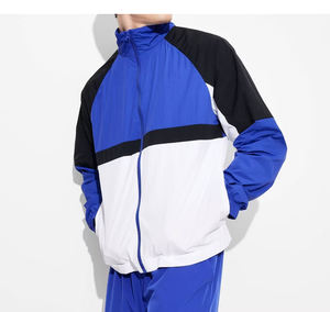 เสื้อแจ็คเก็ตกันลมสองสีคอตั้งและกางเกงขาสั้นแนวสตรีทแบบอเมริกันใช้ได้ทั้งชายและหญิงเสื้อกันลมแบบหลวมและอินเทรนด์ - Product Image 6