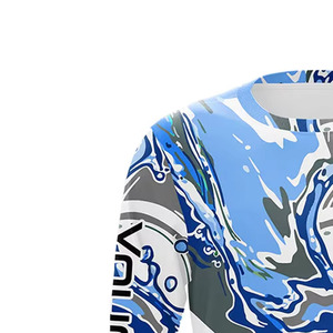 เสื้อตกปลาแขนยาวสำหรับผู้ชายเสื้อออกกำลังกายระบายอากาศได้ดีเสื้อกีฬาพิมพ์ซับลิเมชันได้สูงสุด50โลโก้ออกแบบได้ตามต้องการ - Product Image 2