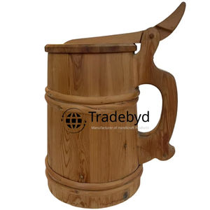 Grande tasse en bois réutilisable pour des routines saines et propres et des maisons écologiques au look premium naturel par Tradebyd - Product Image 1