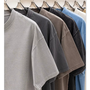 275gsm Summer Collection Camiseta suelta de algodón pesado Camiseta de manga corta con hombros caídos para hombres DDP Shipping - Product Image 1