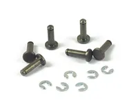 Single Hole Slotted Grooved Stainless Steel Clevis Pin Clips Cotter Pin Fasteners Hitch Pin 6mm