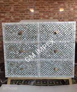 Mueble de arcón de diseño antiguo con incrustaciones de madreperla, 7 cajones, muebles de sala de estar, armario de almacenamiento, tocador a precio barato - Product Image 1