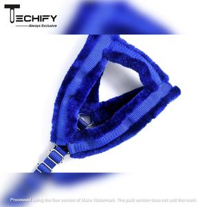 สายจูงสุนัขไนล่อนบุนุ่มพร้อมซับในขนสัตว์ปรับได้ไม่มีการออกแบบดึงเพื่อความสะดวกสบายและทันสมัย - Product Image 4