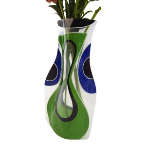 Florero plegable de plástico personalizado con flores de Navidad - Product Image 4