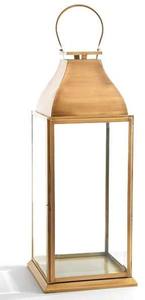 Bougeoir lanterne d'intérieur en laiton élégant pour décoration intérieure pot de bougie unique de ferme moderne - Product Image 2