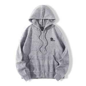 High Quality Custom Fleece Mens Zip Up Heavyweight Hoodie Streetwear Full Zip Up Hoodie Custom Logo Full Face Zip Hoodies - Product Image 1
