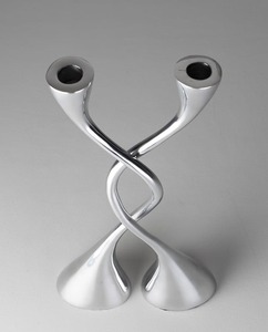 Soporte de vela de Metal plateado hecho a mano de alta calidad, centro de mesa de moda para el hogar, soporte para hacer velas de mesa - Product Image 2