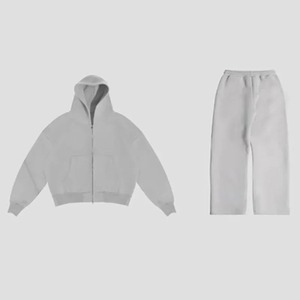 Y2K nuevo Retro Casual de dos piezas American High Street Harajuku sudadera Pantalones rectos hombres Casual moda Sudadera con capucha Streetwear - Product Image 5