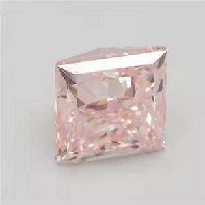 Cojín Rosa vívido elegante, cojín de diamante creado en laboratorio, corte Ascher, Diamante Suelto, Ideal para anillos, colgantes y joyería personalizada - Product Image 4