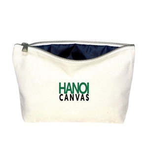 Directly Manufactured BSCI Vietnam Eco-Friendly Soft Cotton Canvas <b>Makeup</b> Bag Fashionable Cosmetics <b>Case</b> Zipper Plain Pattern - Product Image 4