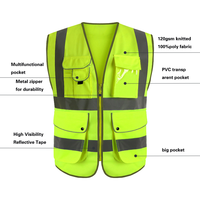 Gilet de sécurité réfléchissant respirant multicolore avec logo personnalisé - Haute visibilité, LED clignotante et imperméable pour le travail en extérieur