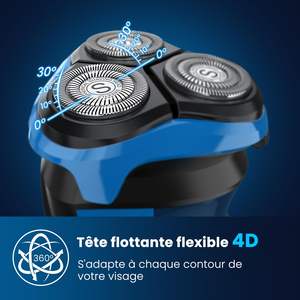 Afeitadora Eléctrica Recargable para Hombre, Maquinilla de Afeitar Rotatoria Húmeda/Seca con Resistencia al Agua IPX7, Recortadora de Barba Húmeda/Seca para Afeitar la Cara - Product Image 6