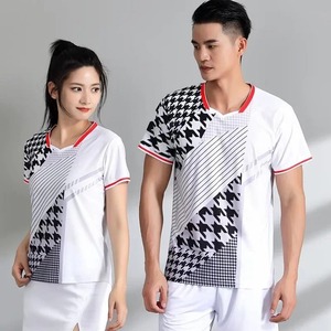 <b>Badminton</b> T-shirt for Men Women 2024 Quick Print Stripe in Volleyball Table Tennis Shirts Couple Pairs - Product Image 5