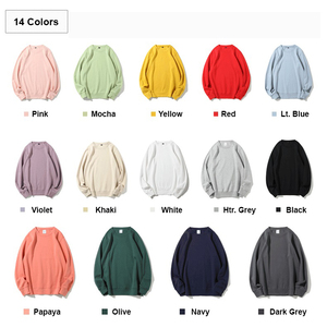 Sweat-shirt à col rond Streetlab S-3XL 80% coton 20% polyester Pull oversize pour homme Hiver Polaire Tricoté Couleur unie - Product Image 3