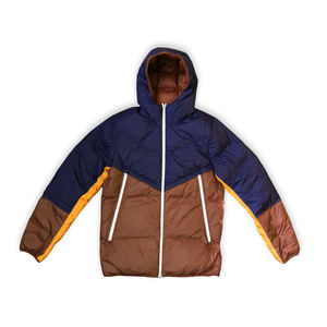 Chaqueta de Windrunner de relleno de plumón para hombre, resistente al agua, venta al por mayor, abrigo de invierno de Color sólido para exteriores, chaquetas gruesas cálidas, abrigo Bomber OEM - Product Image 3