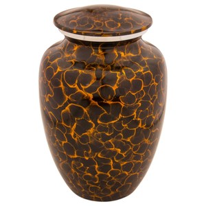 Último patrón de llegada, Color pájaros de blanco y dorado, diseñador grabado, urnas de recuerdo conmemorativo de cenizas humanas y mascotas para adultos de la India - Product Image 6